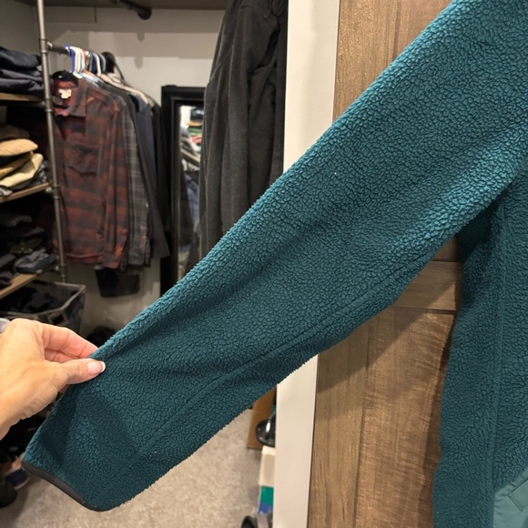 Howler Bros Chisos Fleece Jacket Sherpa Medium Teal - Picture 6 of 12